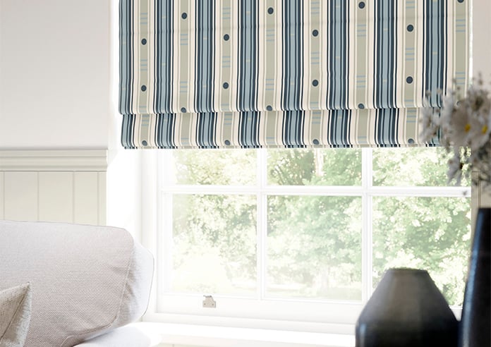 The British Stripe Co. William, Polzeath No.1 - Twist&Fit Roman Blind - Image 5